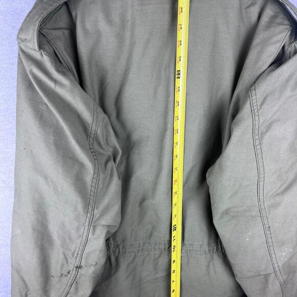 VINTAGE M65 Jacket Regular Green OG 107 Parka Hooded Size Large - Picture 4 of 7